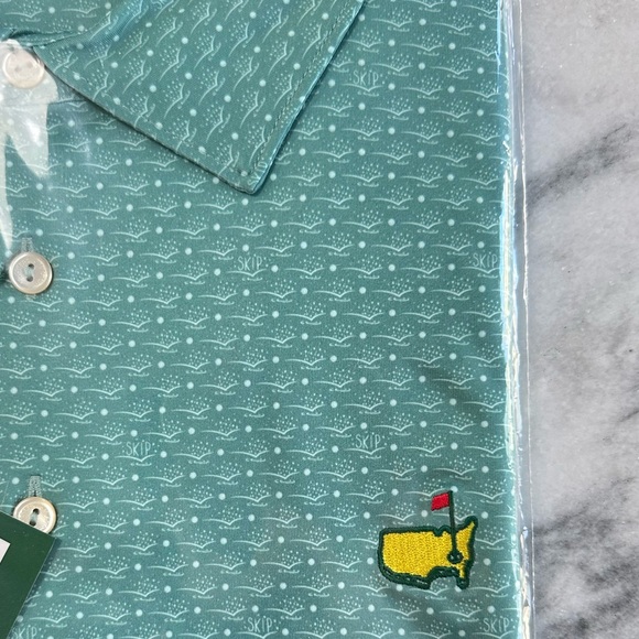 MASTERS Peter Millar Performace Polo Berckmans Place Green Golf Print Size XL - Picture 12 of 12